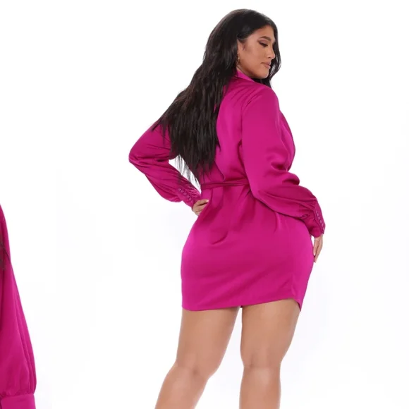 I'm The One Mini Dress - Magenta - Picture 4 of 6